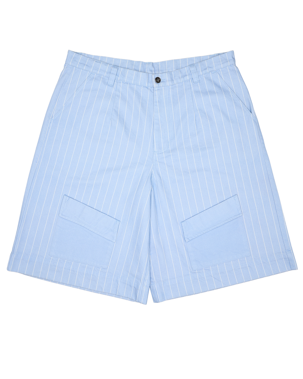 CACTUS VALLEY PLEATED CARGO PINSTRIPE SHORTS