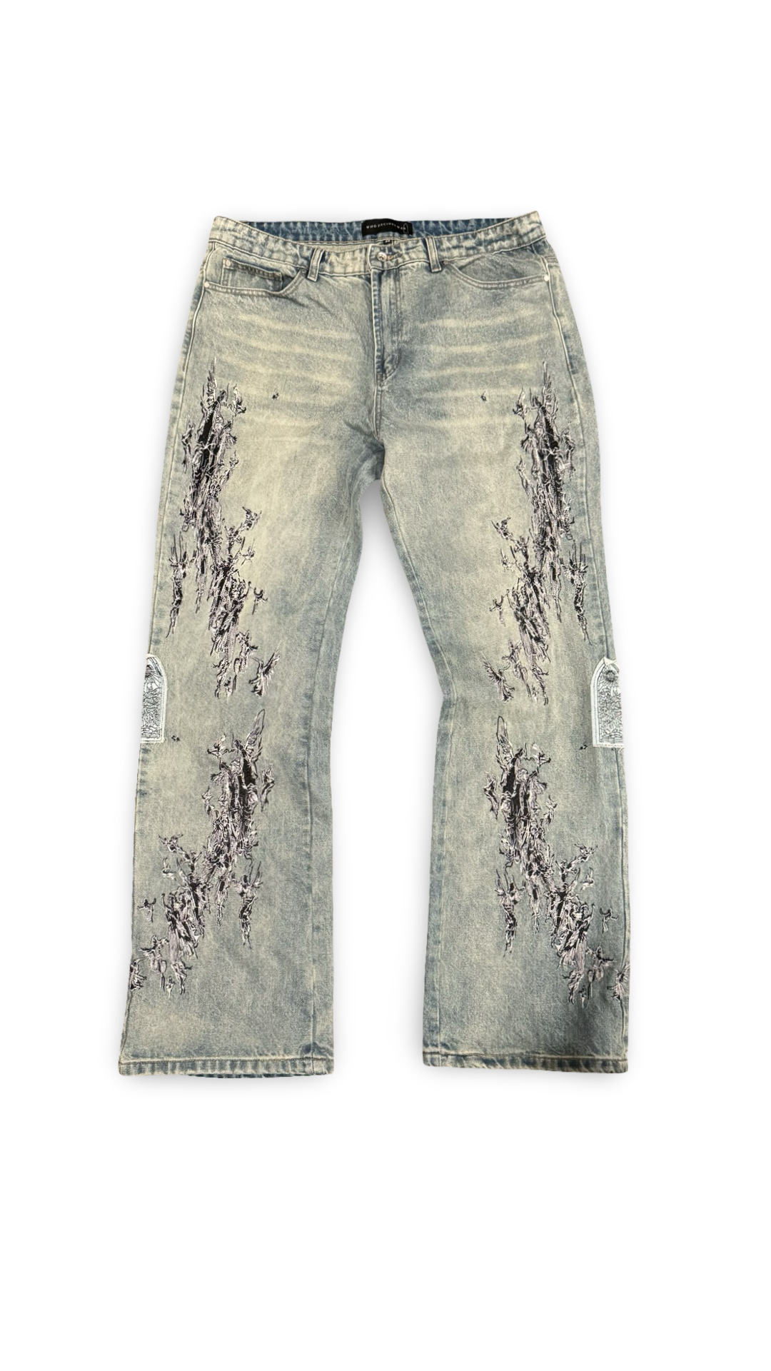 WHO DECIDES WAR SCRATCHED DENIM