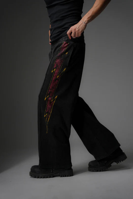 VAGUE STUDIOS ‘STRIKE SWEATPANTS’ [VINTAGE BLACK]