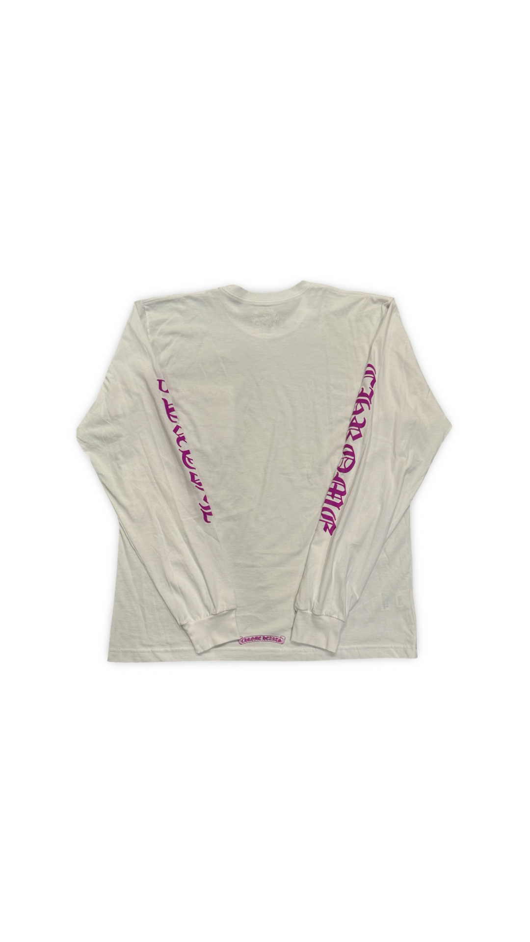 CHROME HEARTS PURPLE NECK LOGO LONGSLEEVE