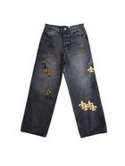 MNML ULTRA BAGGY FLEUR BLACK DENIM