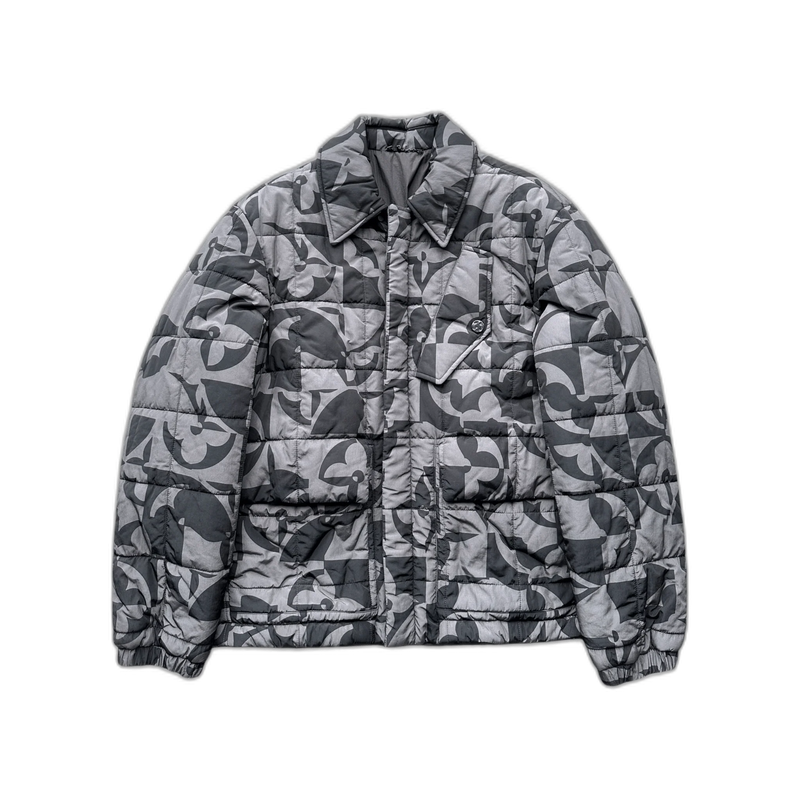 LOUIS VUITTON QUILTED MONOGRAM FLOWER BLOUSON JACKET