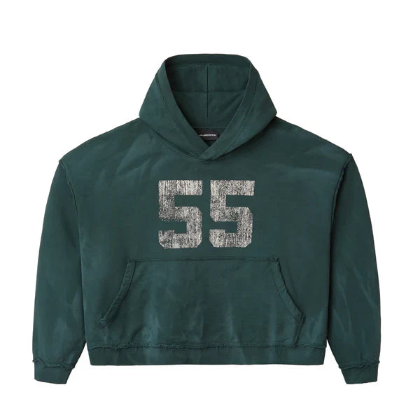 GOLD + VINTAGE GALLERY RASPBERRY HILLS ‘ROSA 55’ GREEN HOODIE