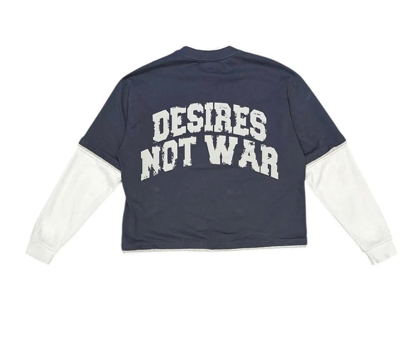 BOTTEGA DESIRES 'WAR' LAYERED LONGSLEEVE TEE