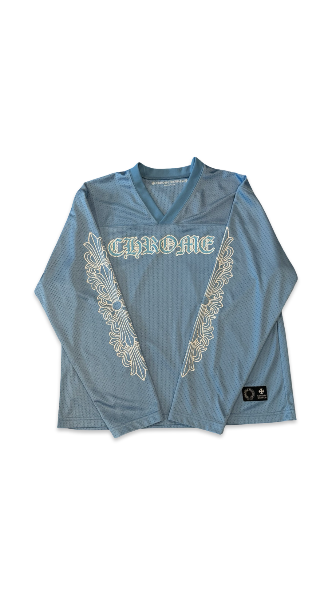 CHROME HEARTS BLUE LONG SLEEVE JERSEY