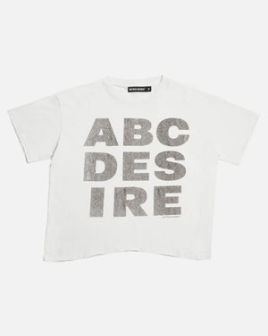 BOTTEGA DESIRES ABC DESIRES WHITE TEE
