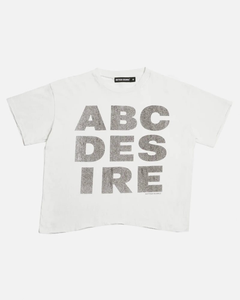BOTTEGA DESIRES ABC DESIRES WHITE TEE
