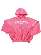 MAISON MARDI PINK DISTRESSED HOODIE
