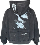 MATIÈRE DE DÈSIRS 'WASHED BLACK' ENCORE HOODIE