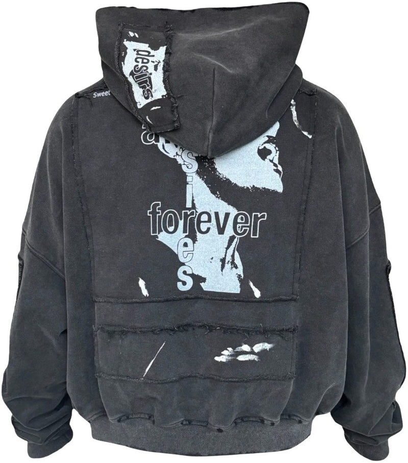 MATIÈRE DE DÈSIRS 'WASHED BLACK' ENCORE HOODIE
