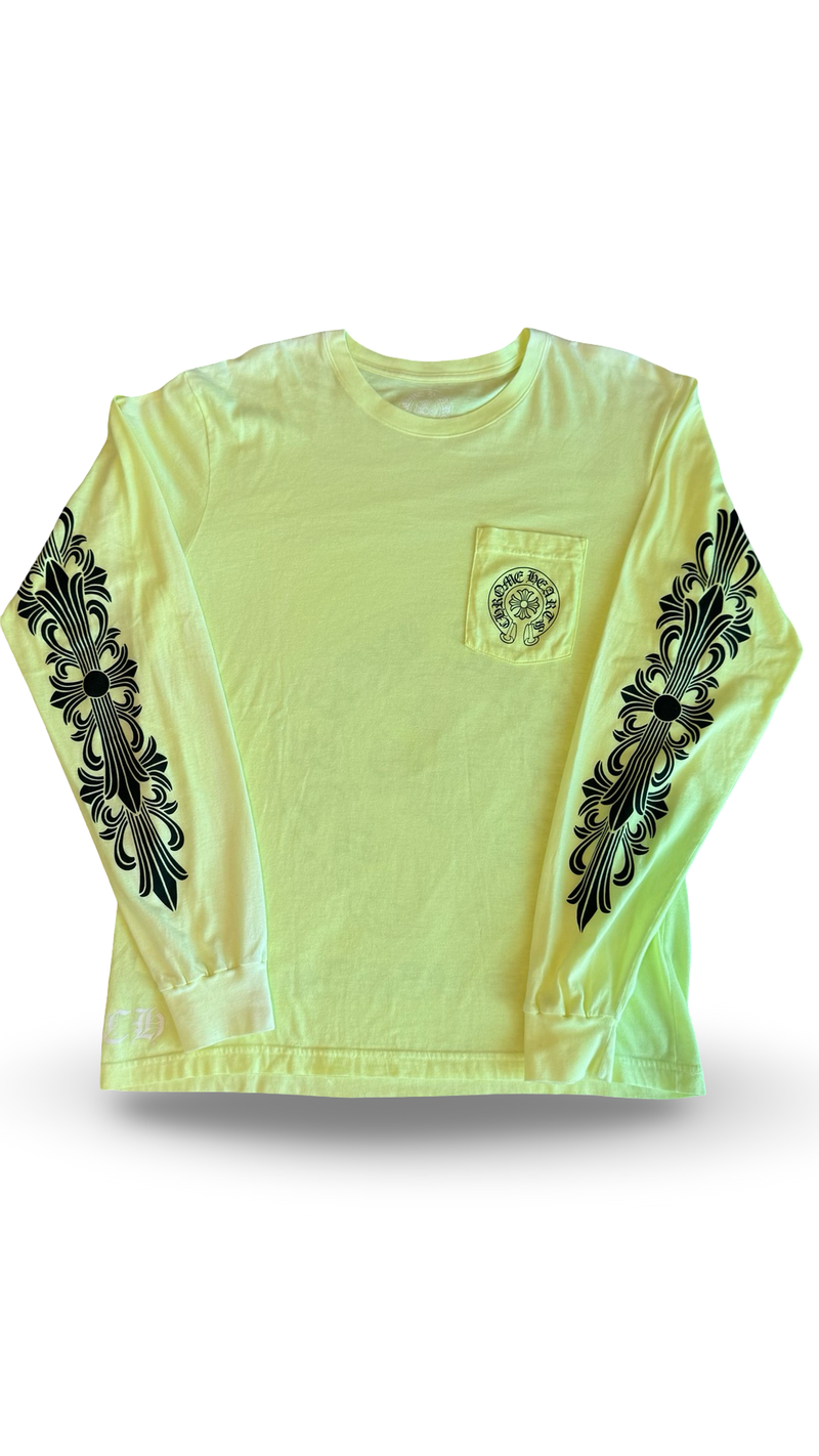 CHROME HEARTS LAS VEGAS LONG SLEEVE NEON YELLOW
