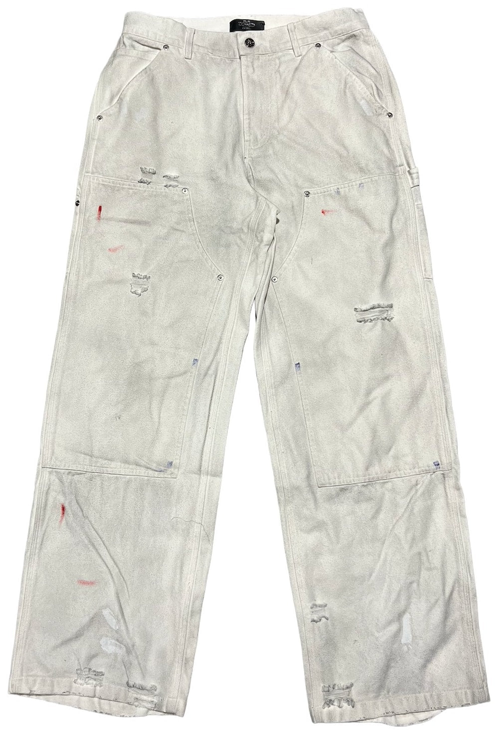 HAPPY MEMORIES DON'T DIE HMDD 'WHITE' DENIM WORK PANTS