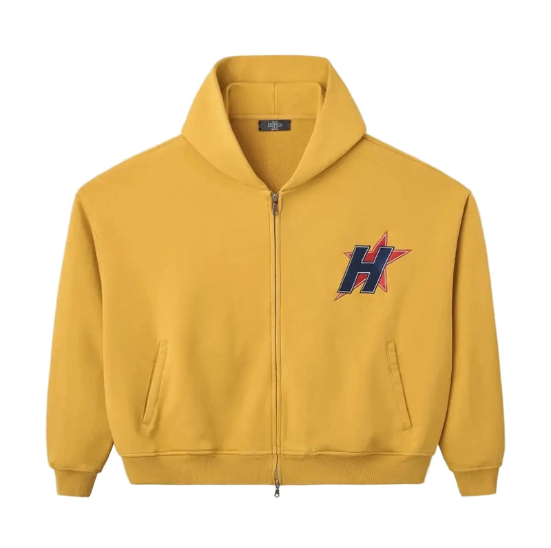 HAPPY MEMORIES DON'T DIE HMDD 'Yellow Gold H-Star' Hoodie