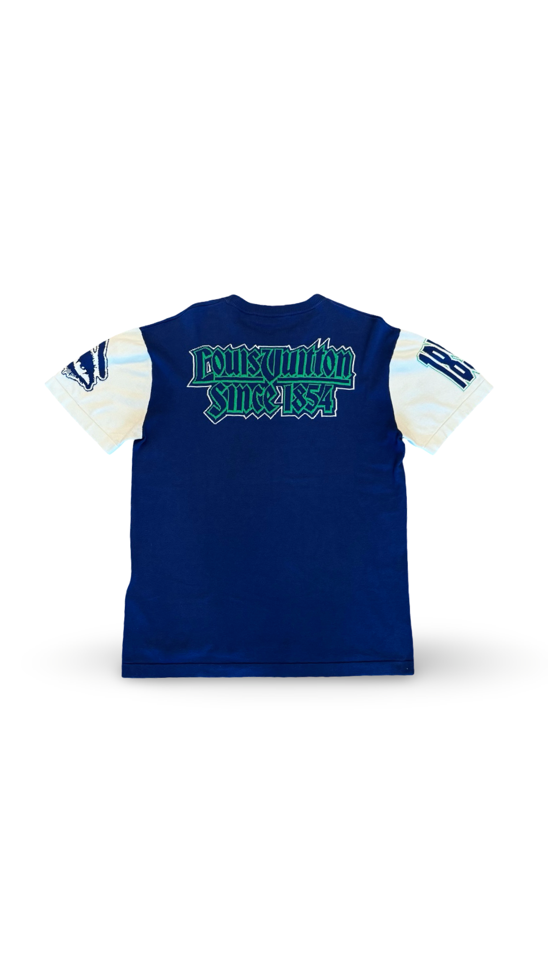 LOUIS VUITTON BLUE/WHITE MONOGRAM TEE