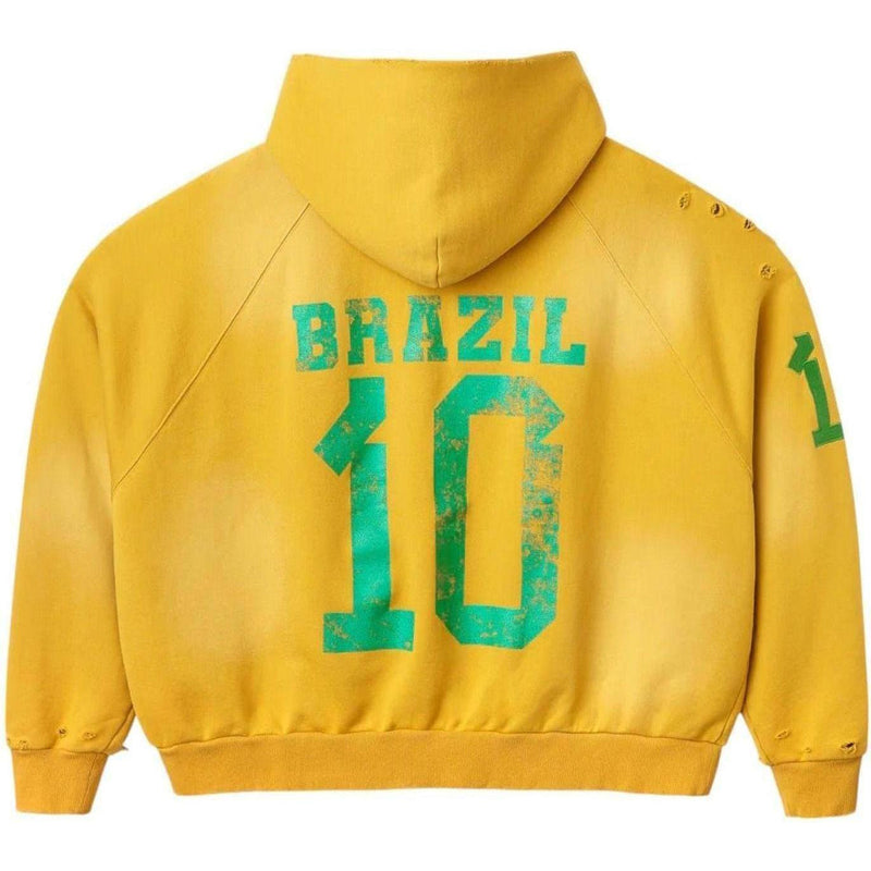 Happy Memories Don't Die HMDD Brasil Zip Up Hoodie Gold