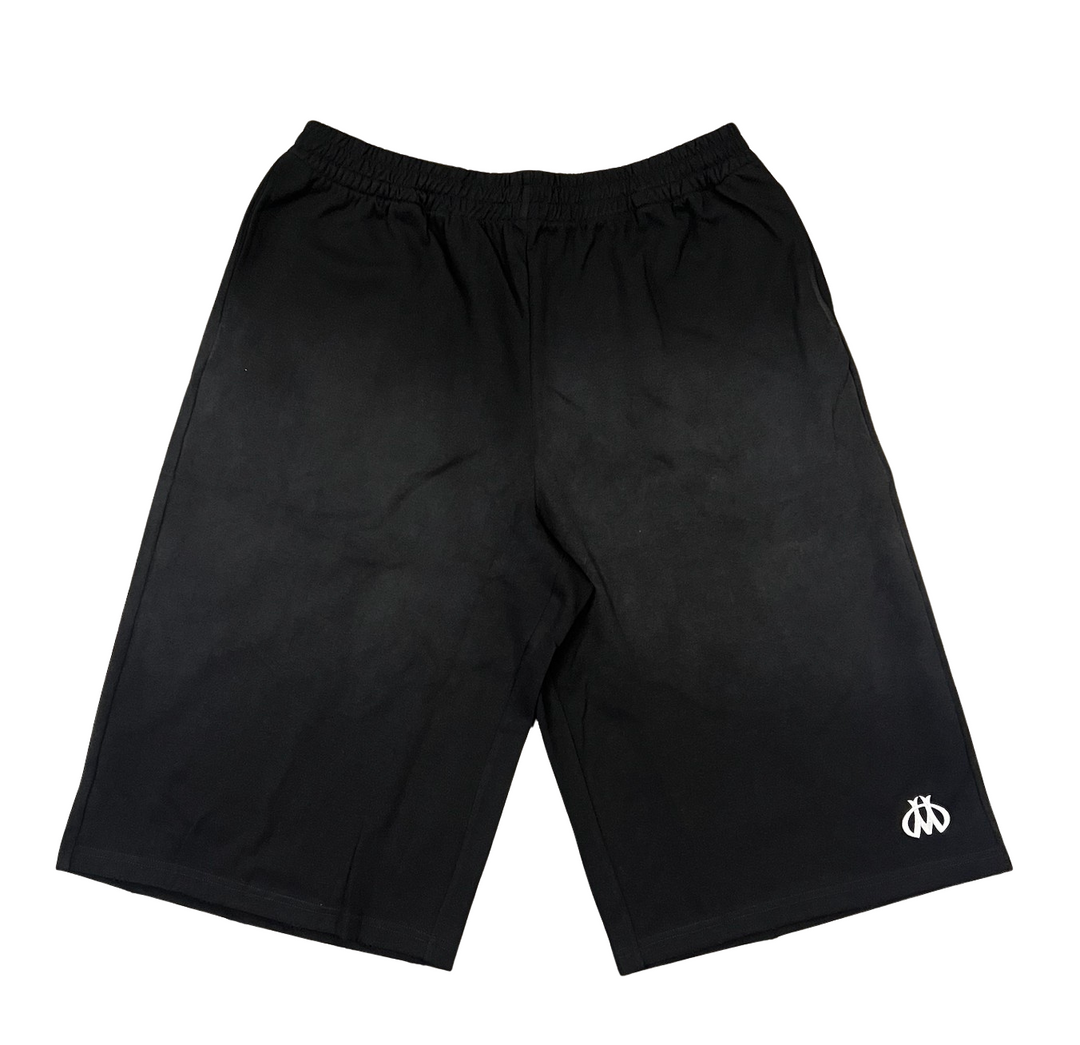 HAPPY MEMORIES DON'T DIE HMDD 'LEVEE' BLACK SWEAT SHORTS