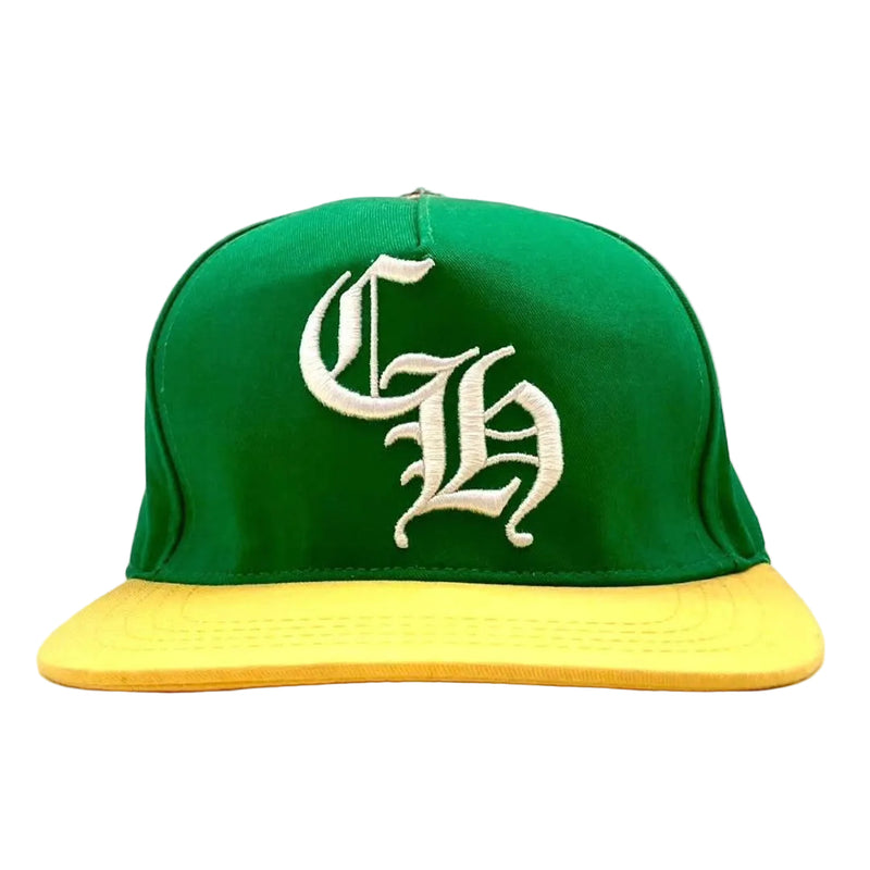 CHROME HEARTS CH LOGO GREEN/YELLOW HAT