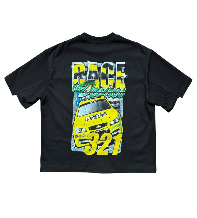 BOTTEGA DESIRES ‘RACE’ TEE BLACK