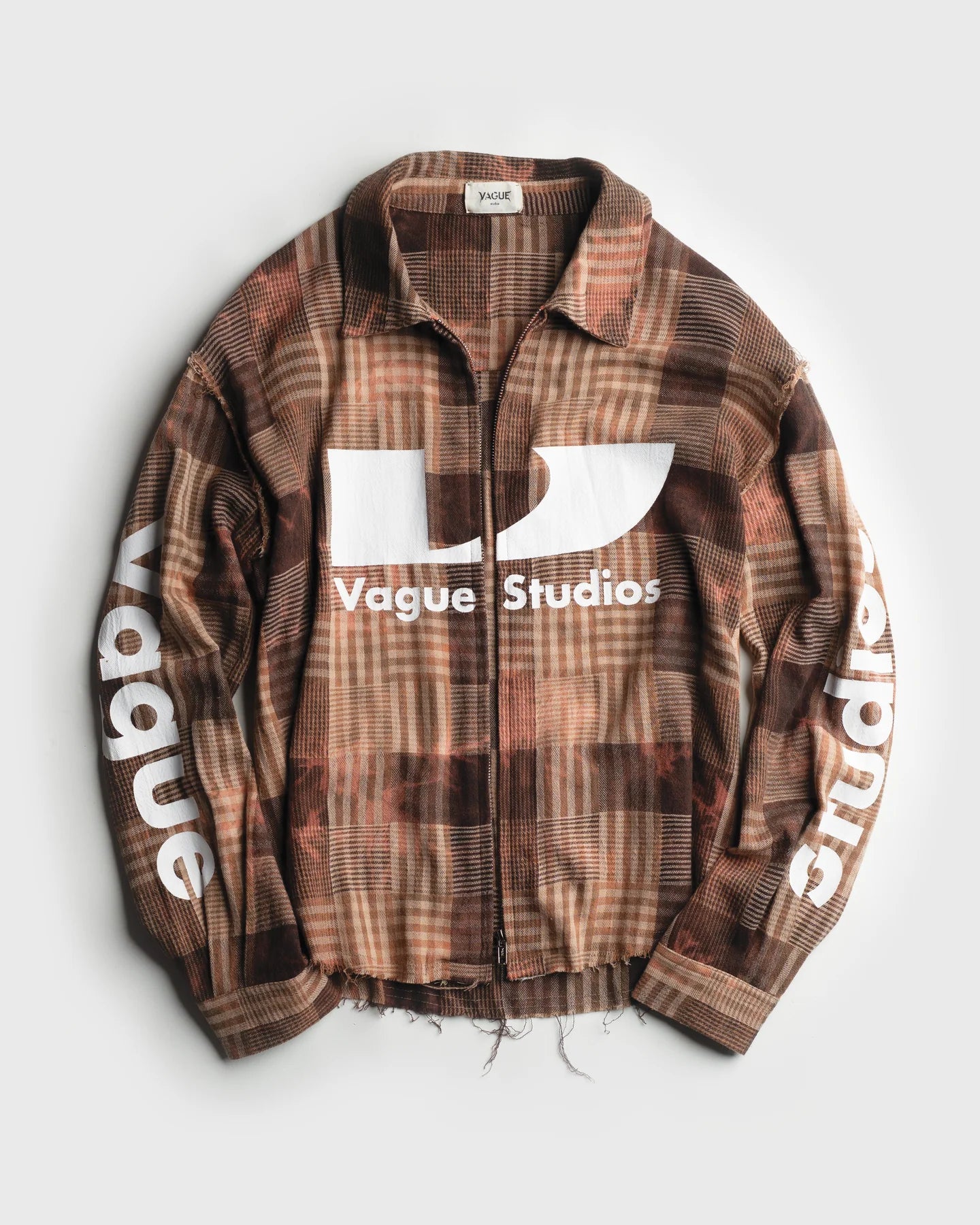 VAGUE STUDIOS ‘SURGE ZIP FLANNEL’  [RUST]
