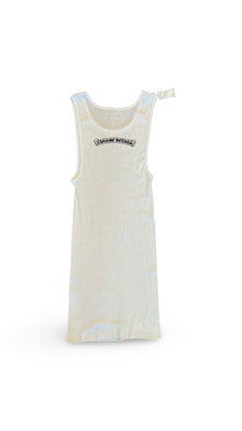 CHROME HEARTS SCROLL LOGO TANK WHITE