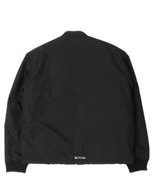 CHROME HEARTS FAUX FUR LINED CEMETERY CROSS PATCH RACING JACKET