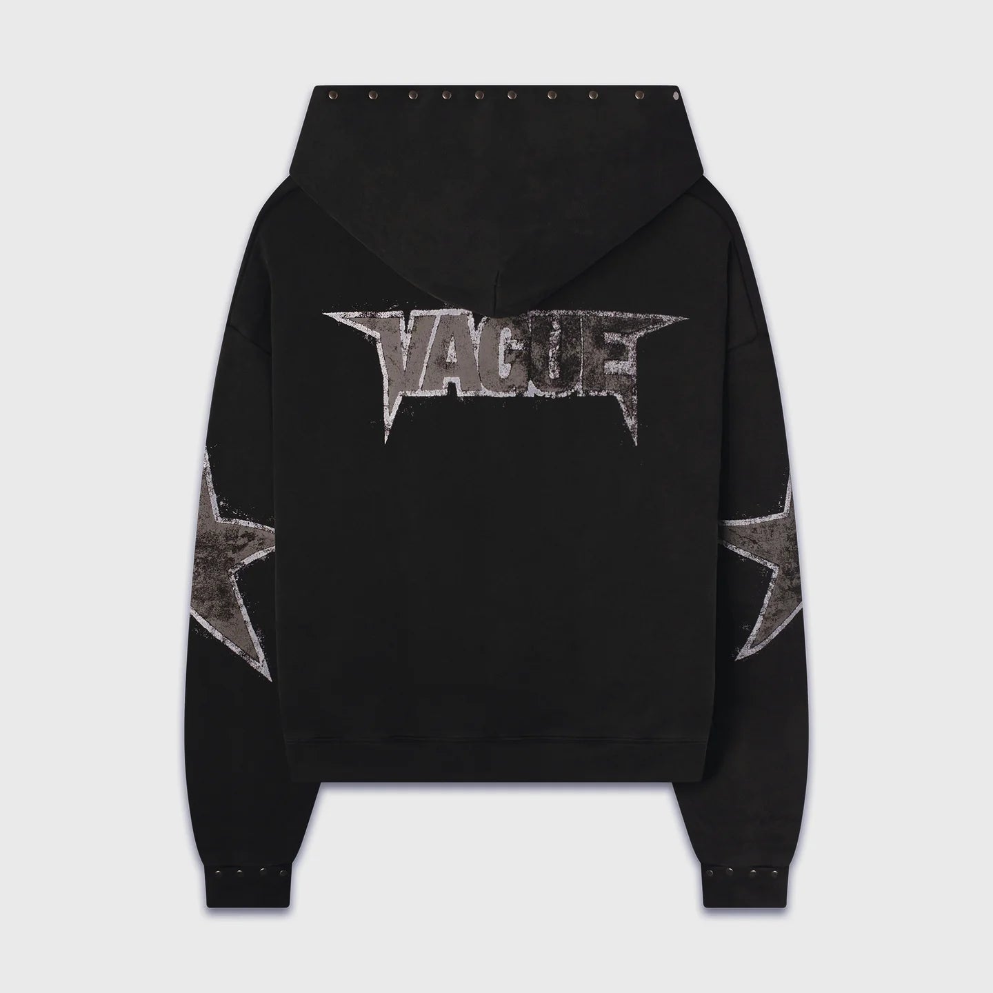 VAGUE STUDIOS STAR STUDDED HOODIE [BLACK]