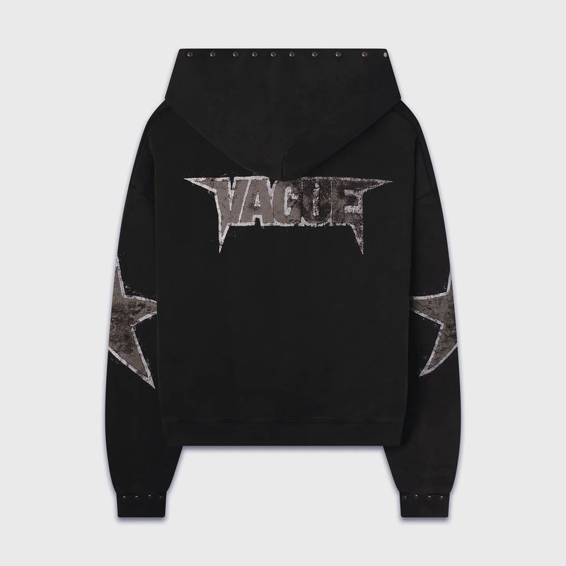 VAGUE STUDIOS STAR STUDDED HOODIE [BLACK]