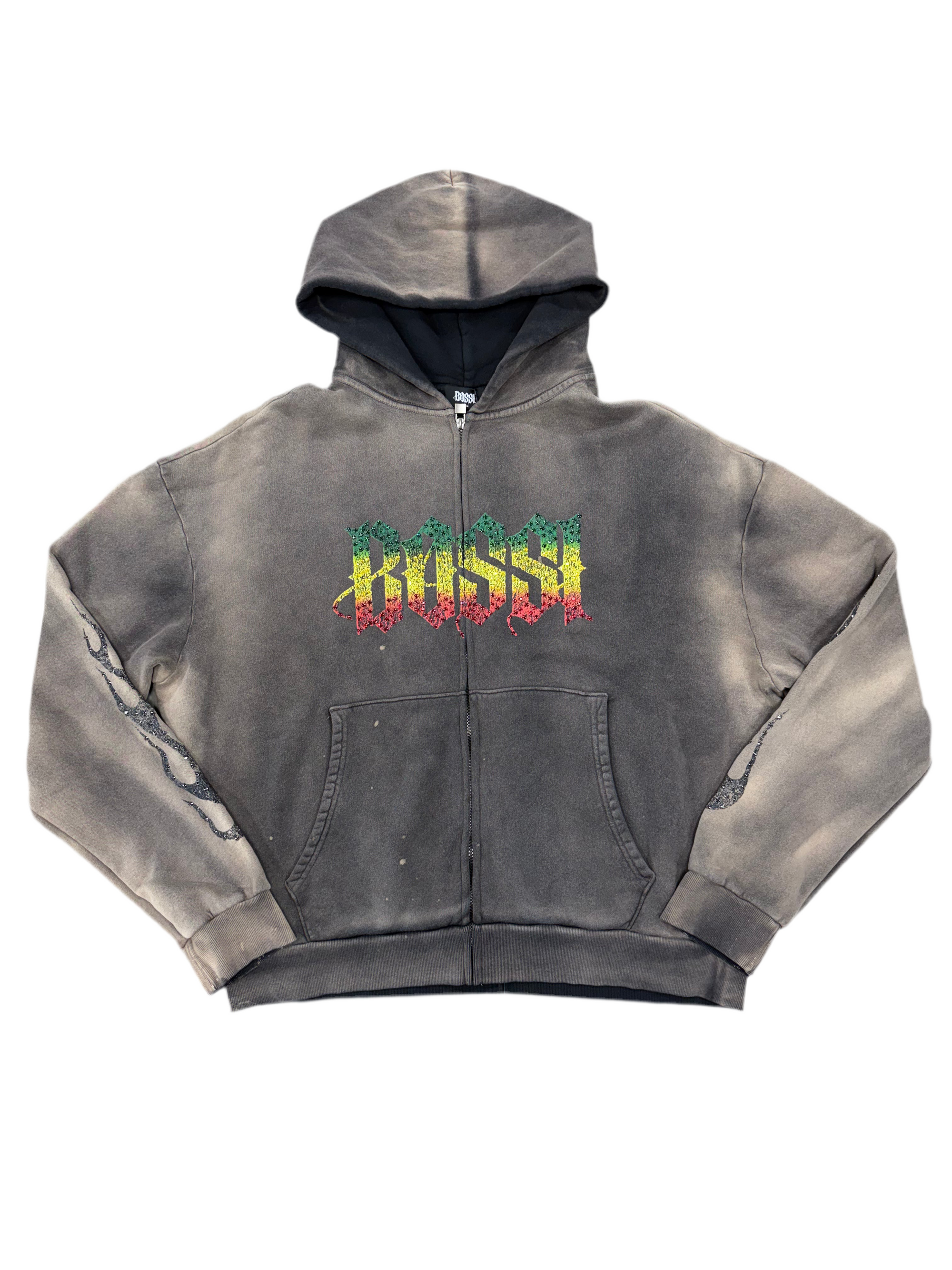 BOSSI BROWN TRI-COLOR HOODIE