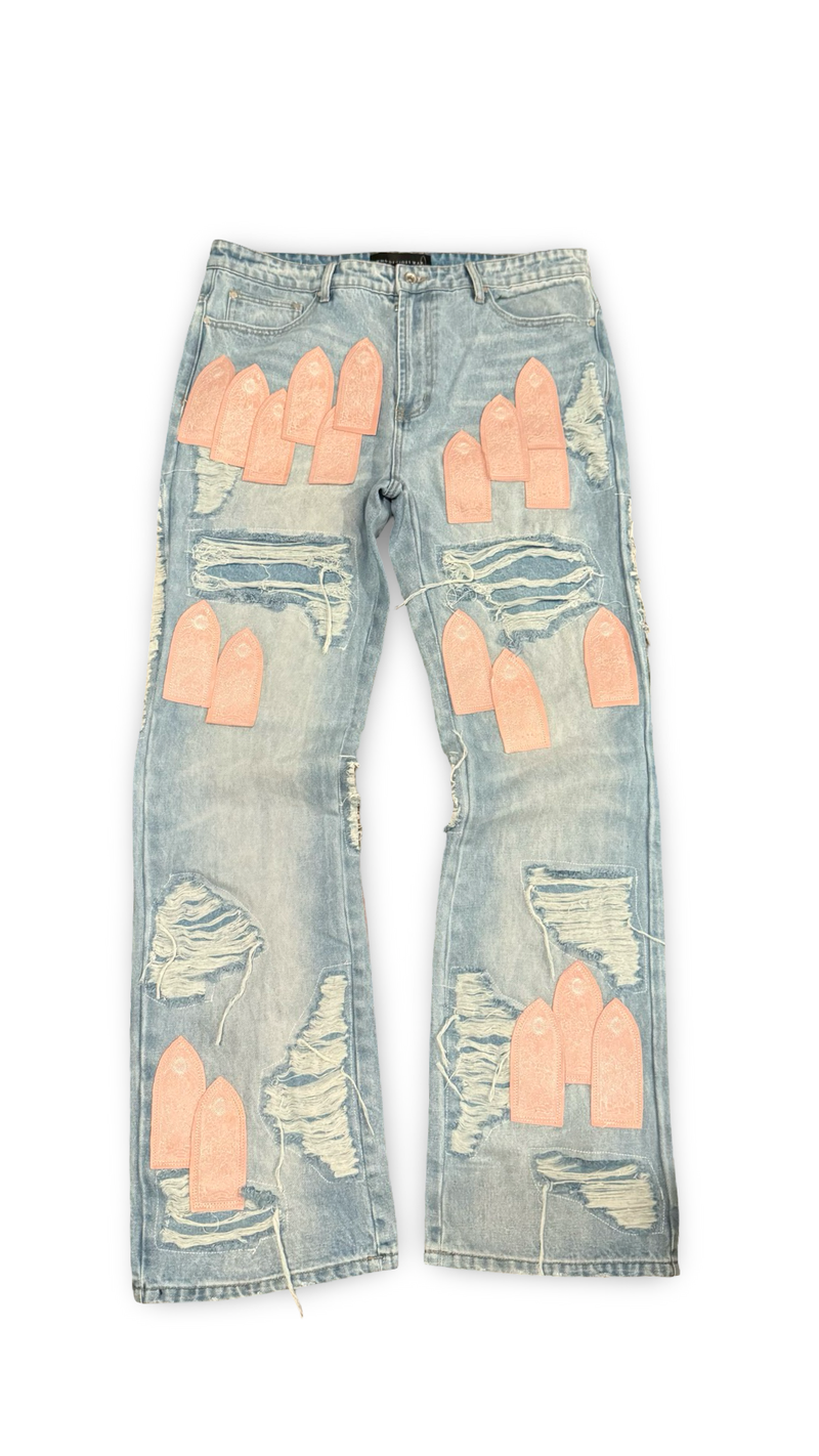 WHO DECIDES WAR EASTER PINK DENIM