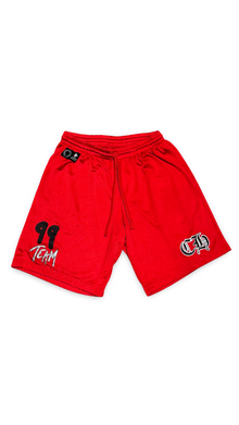 CHROME HEARTS X MATTY BOY 'RED MESH' WARM UP SHORTS