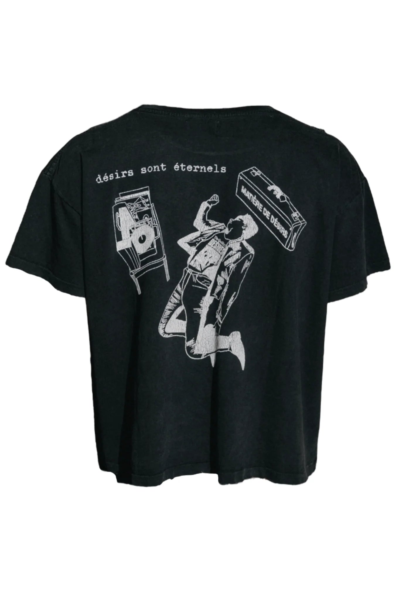 MATIÈRE DE DÉSIRS QUALITY OF DESIRES T-SHIRT ‘FADED BLACK’