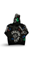 CHROME HEARTS STENCIL HOODIE BLACK