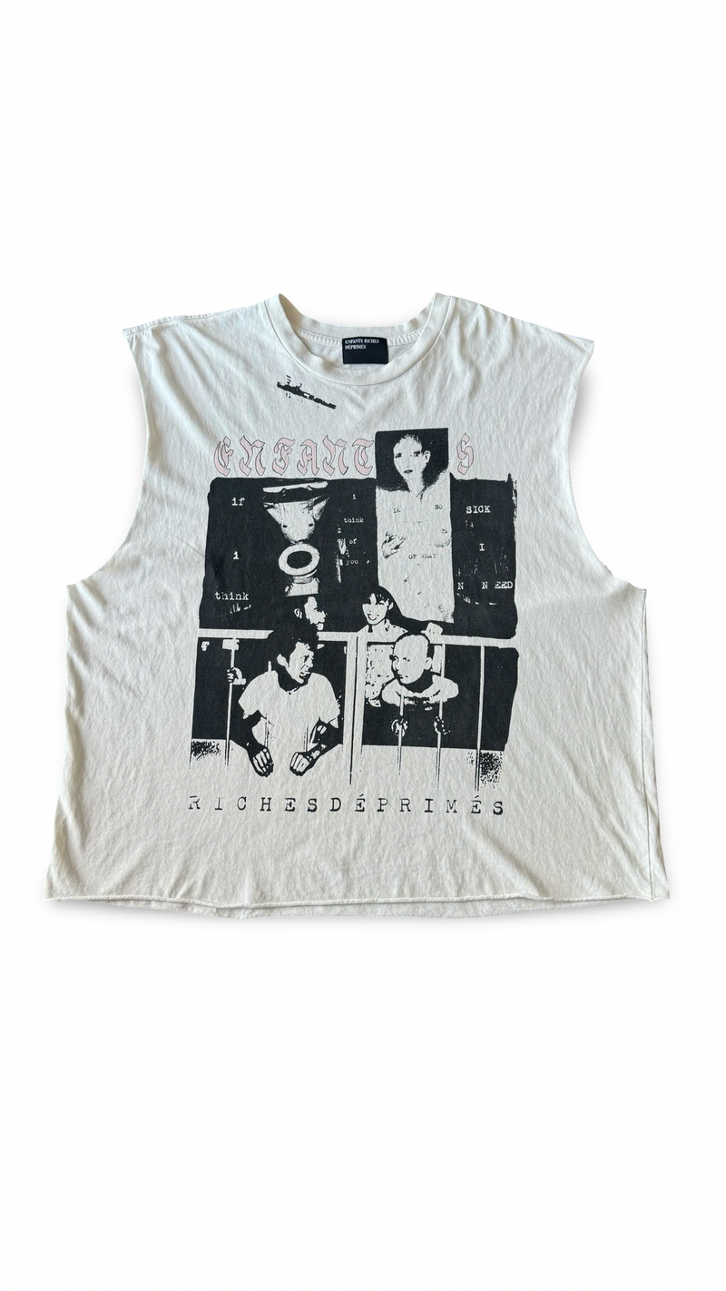 Enfants Riches Déprimés Endless Blockades Cut Off T-Shirt 'Faded White'