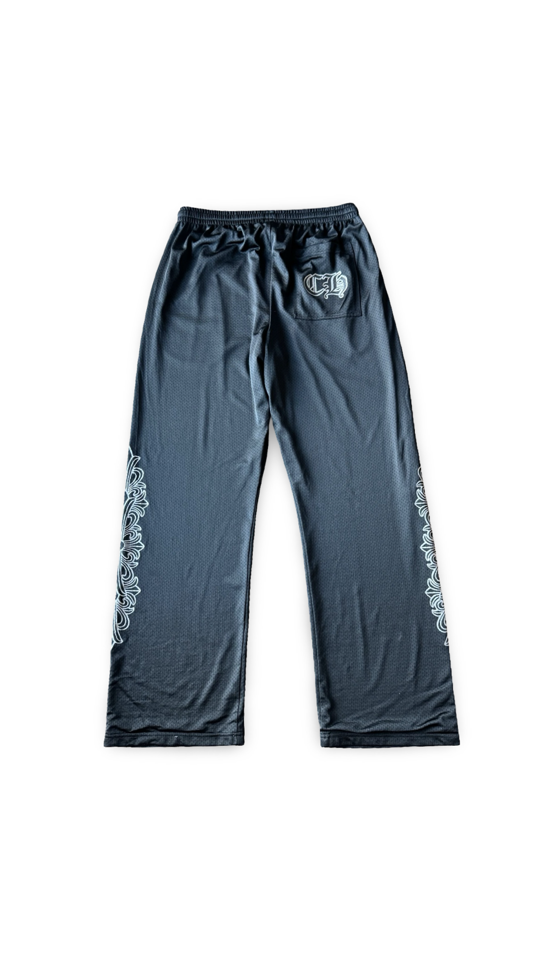 CHROME HEARTS CROSS LOGO MESH PANTS
