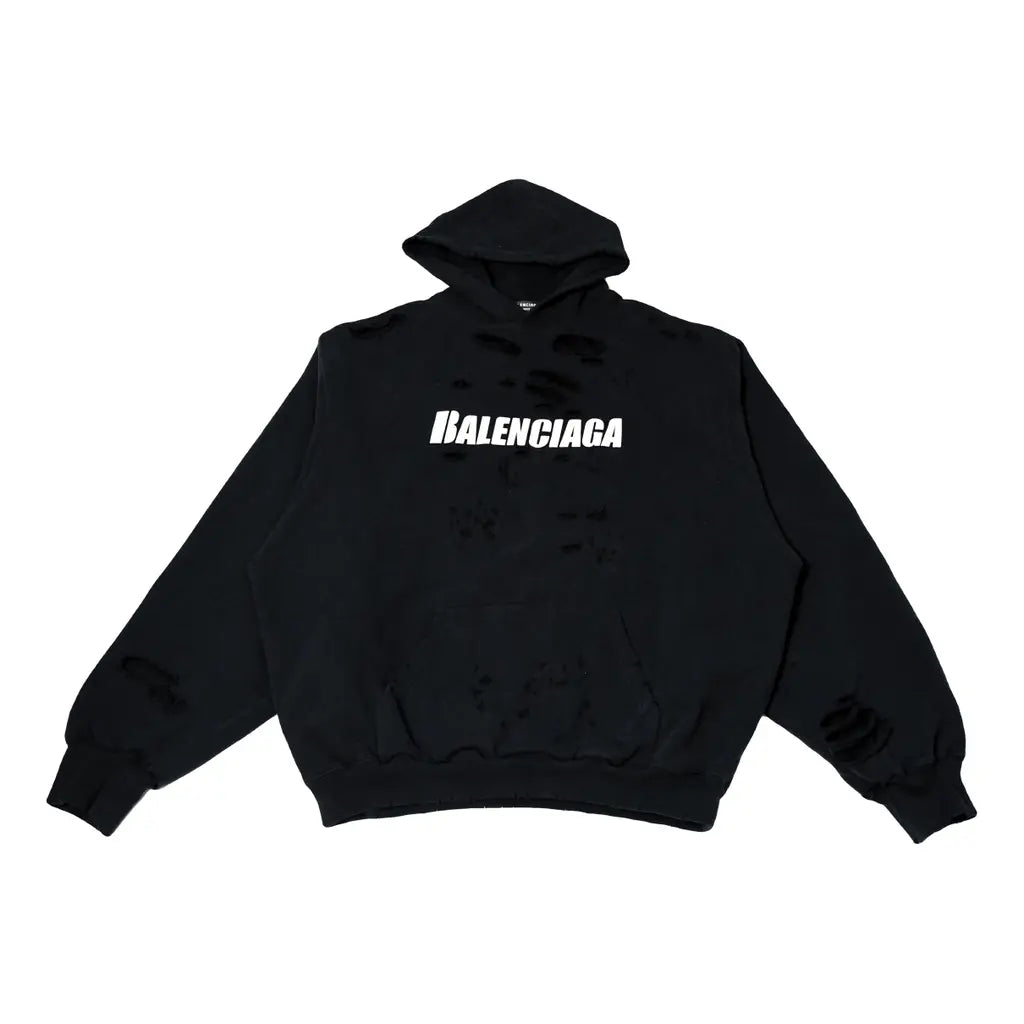 BALENCIAGA DESTROYED HOODIE