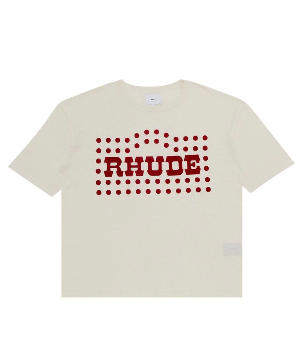 RUDE FLOCKED BURNOUT TEE