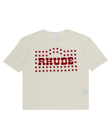 RHUDE FLOCKED BURNOUT TEE