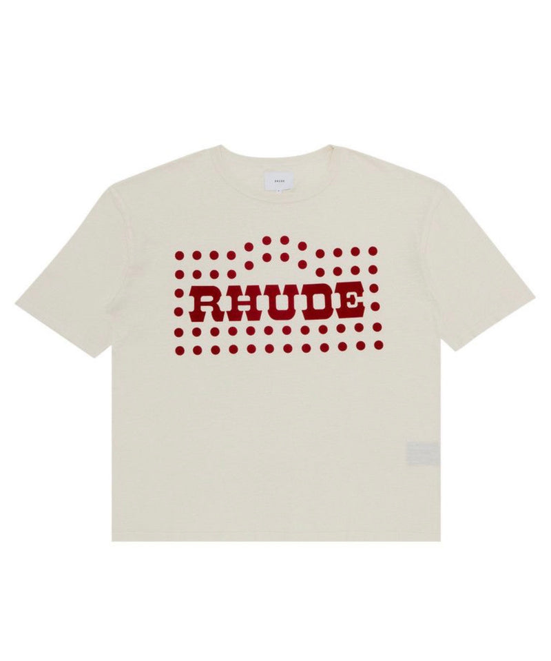 RHUDE FLOCKED BURNOUT TEE