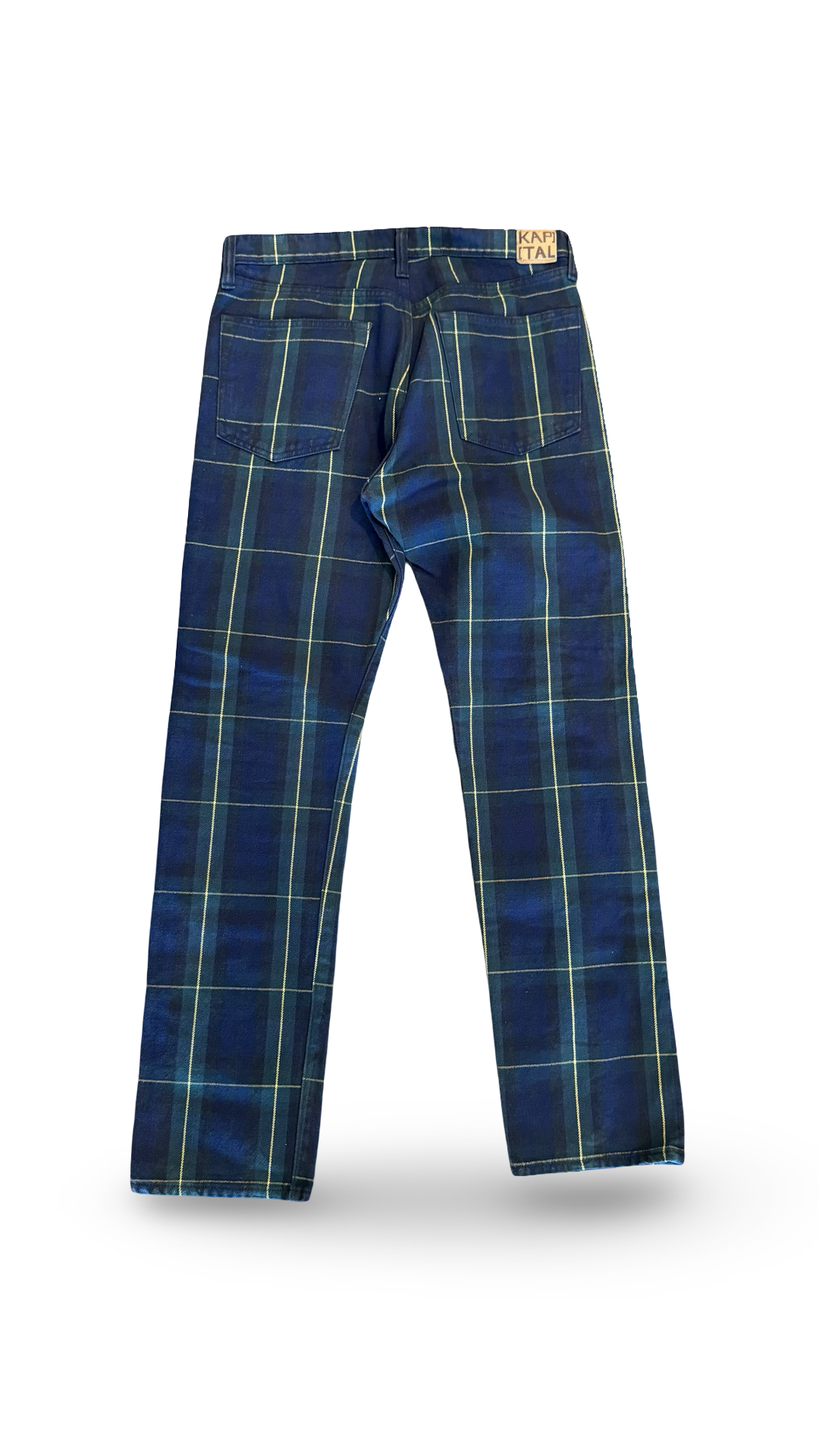 KAPITAL X KAPITAL KOUNTRY STUDDED PLAID PANTS