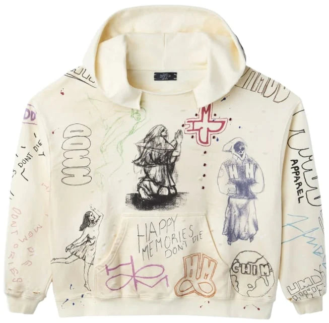 HAPPY MEMORIES DON'T DIE HMDD 'SKETCH' HOODIE
