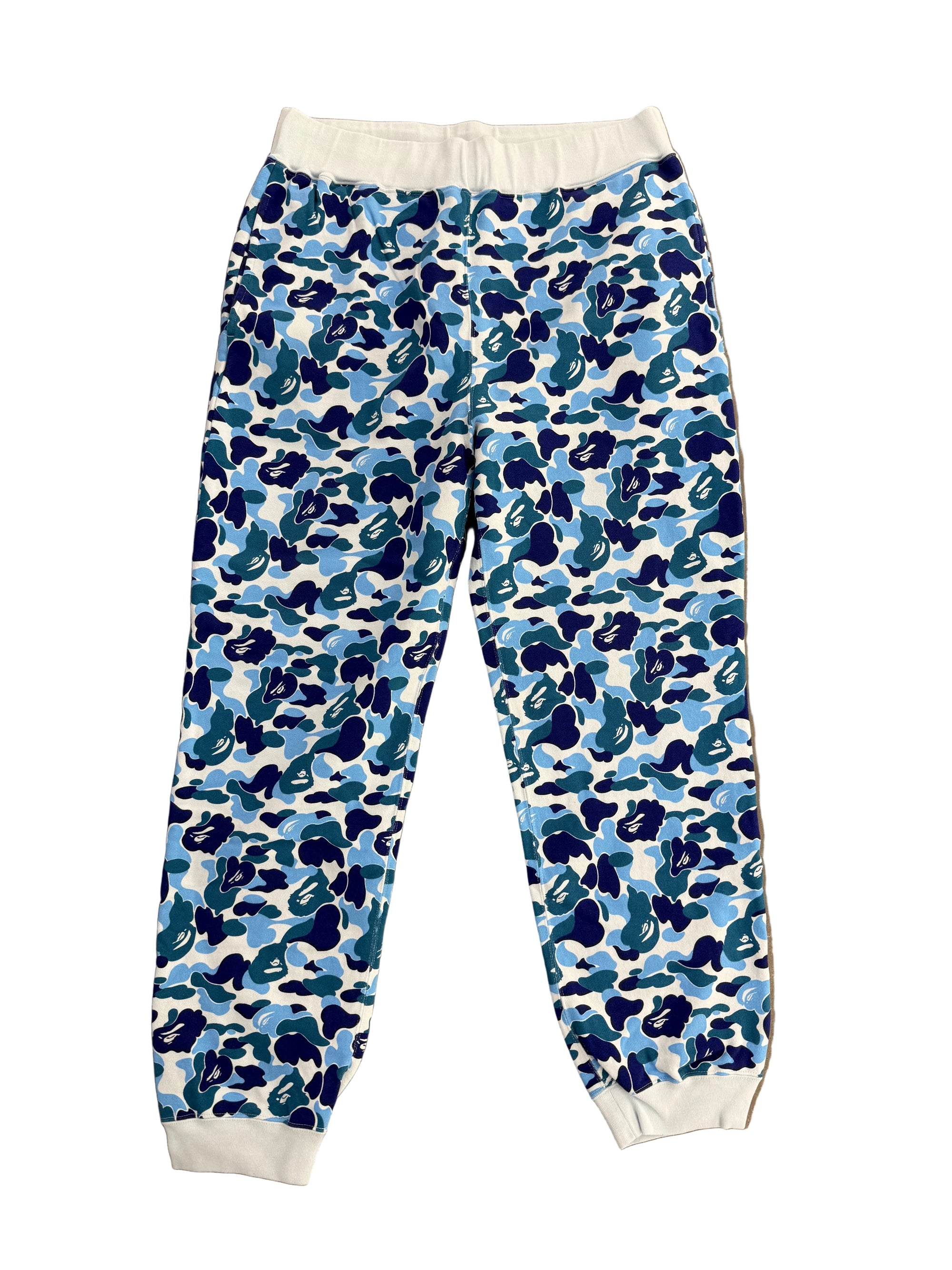 BAPE ABC CAMO BLUE SWEATPANTS