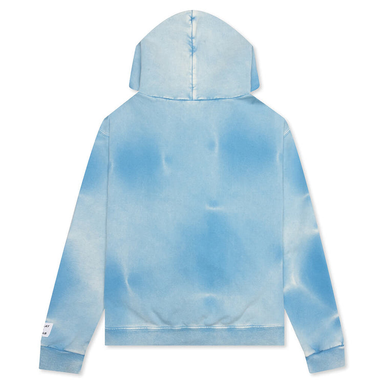 GALLERY DEPT. SUN FADED ZIP UP HOODIE BLUE