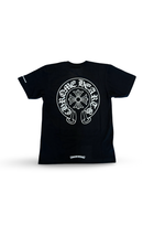 CHROME HEARTS HORSESHOE FLORAL LOGO POCKET TEE