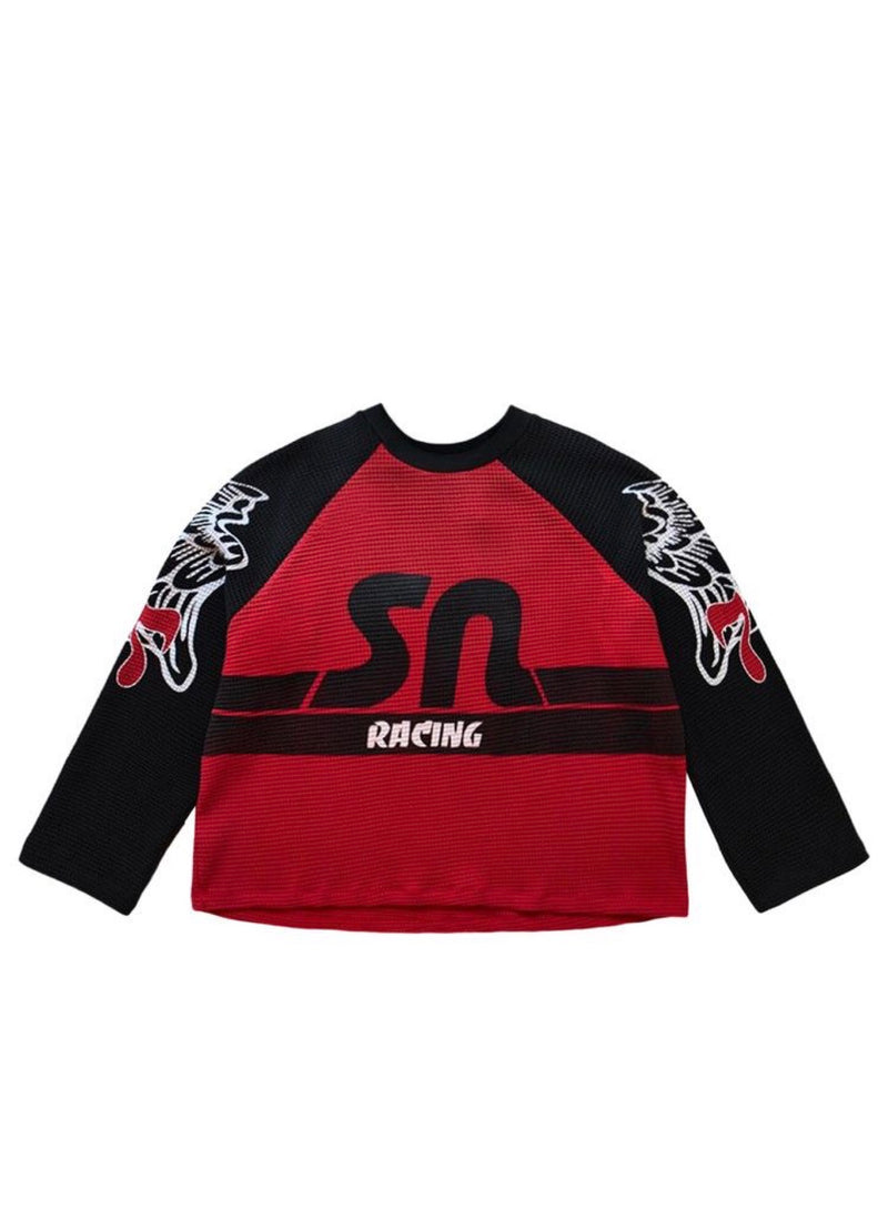 SATOSHI NAKAMOTO WNGS LONG SLEEVE RED