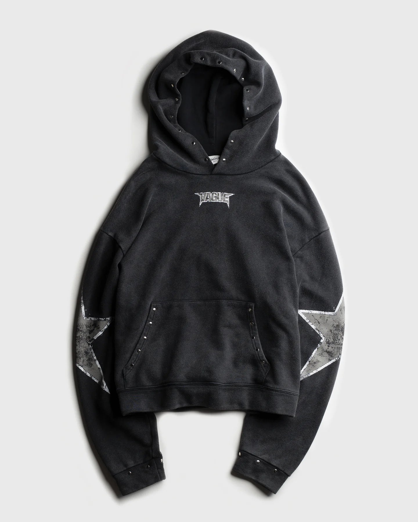 VAGUE STUDIOS STAR STUDDED HOODIE [BLACK]