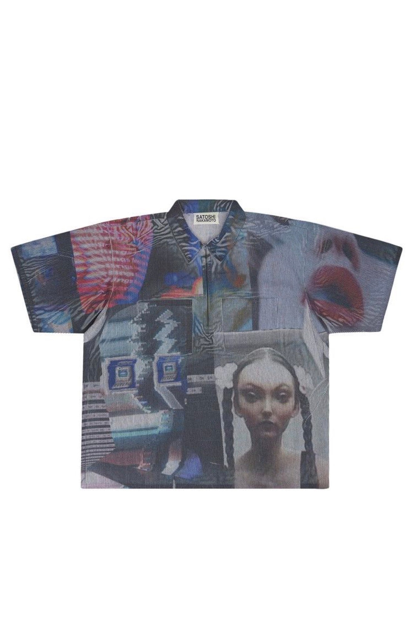 SATOSHI NAKAMOTO ‘TECH OVERSIZED WORKSHIRT’