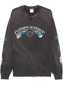 SAINT MICHAEL GOODBYE HUMANITY LONG SLEEVE T SHIRT