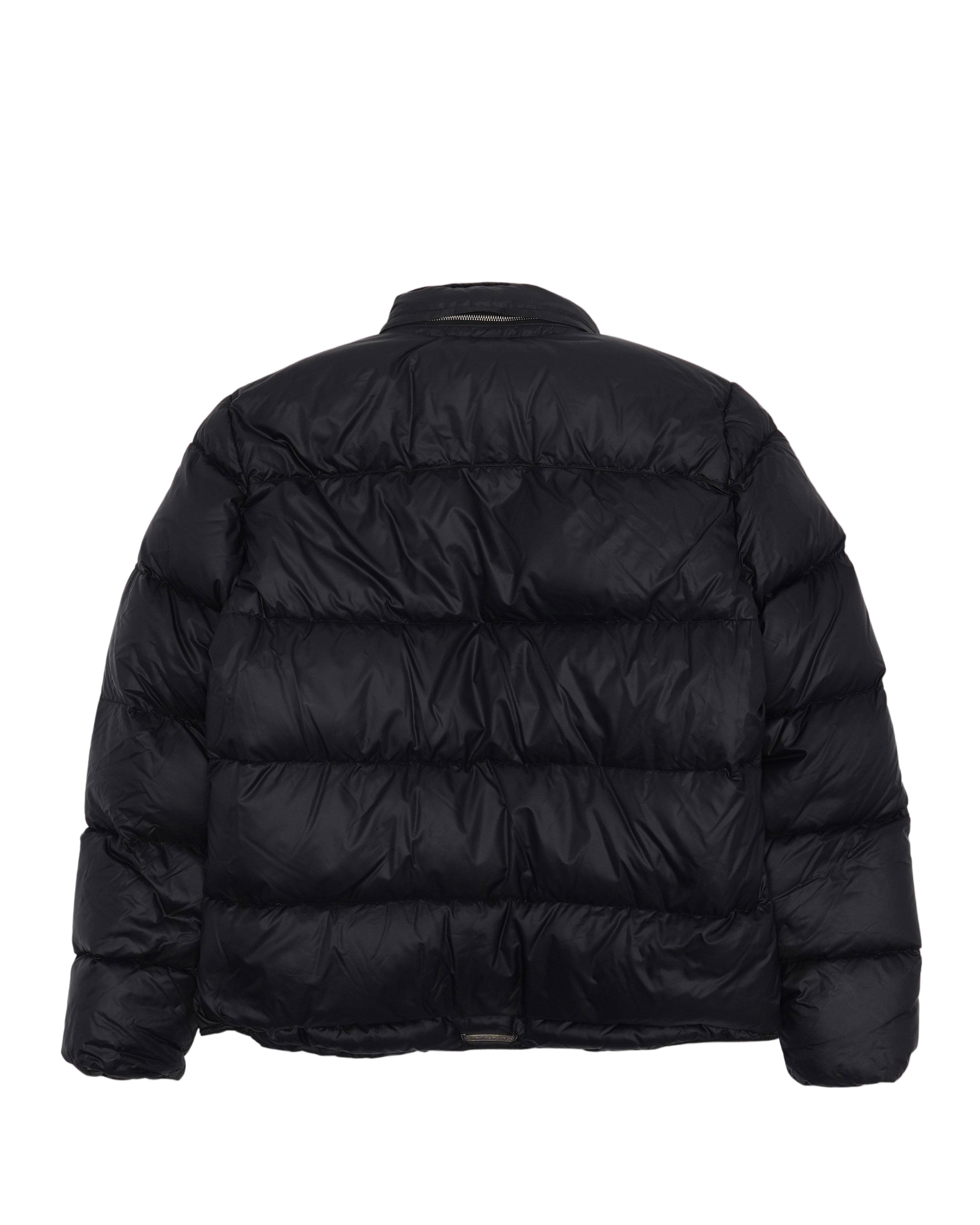 CHROME HEARTS BLACK MONOGRAM PUFFER DOWN JACKET