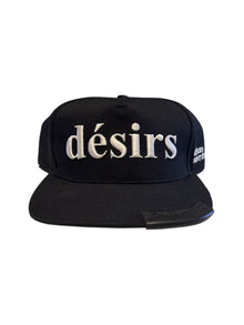 MATIÈRE DE DÉSIRS LEATHER PATCH HAT ‘BLACK’