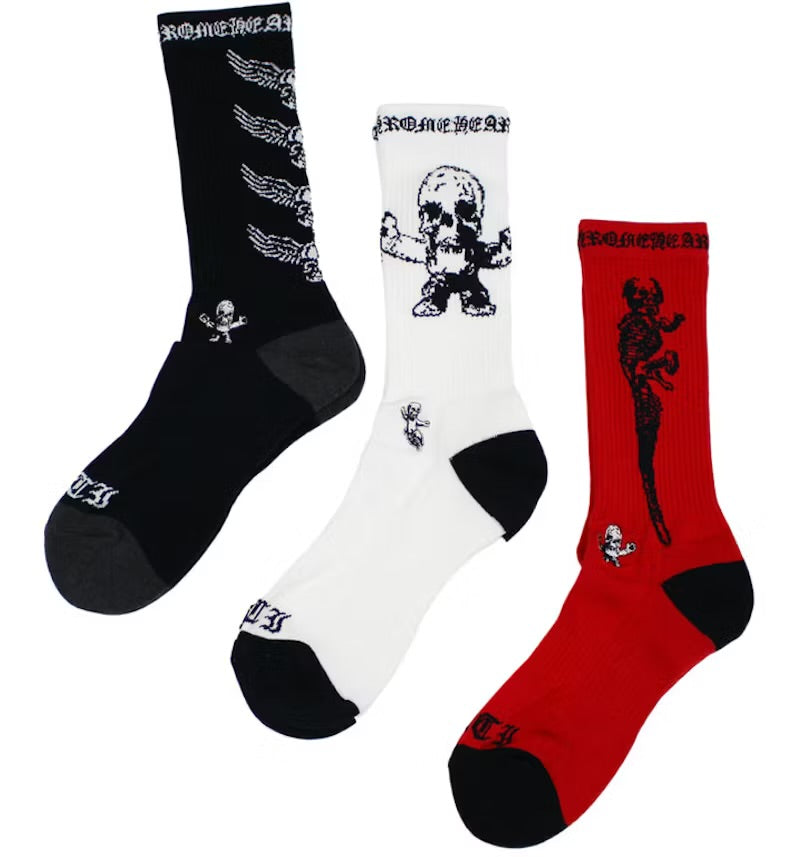 CHROME HEARTS FOTI SOCKS 3 PACK